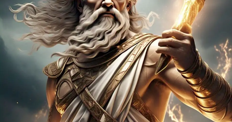 image of zeus with his thunderbolt